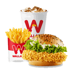 ชุดเบอร์เกอร์ไก่สไปซี่