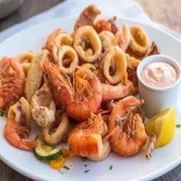 Baked Calamari & Shrimp (Healthy)