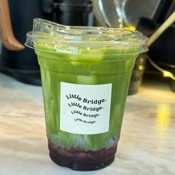 Blueberry Matcha Latte
