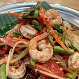 ตำกุ้งสุก
