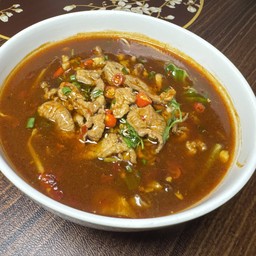 เนื้อแกะแผ่นต้มแบบเสฉวน