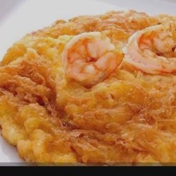 ข้าวไข่เจี่ยวกุ้งสับ