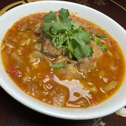 เนื้อสันนอกตุ๋นมะเขือเทศ