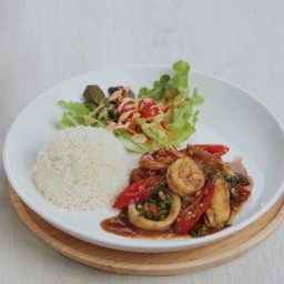 พริกเผาปลาหมึก