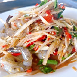 ตำกุ้งสด