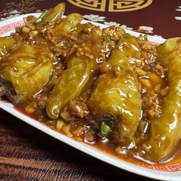 พริกหยวกผัดหมูสับน้ำแดง