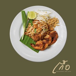 เตี๋ยวผัดระยอง กุ้งขาว