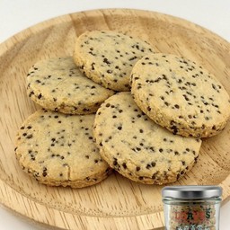 ชอร์ทเบรดเลม่อนเมล็ดงาขี้ม่อน | ไม่มีถั่วเหลือง กลูเตนฟรี วีแกน เจ |~63ก