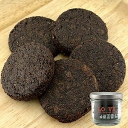 คุกกี้ชอร์ตเบรดริชช๊อกโกแลตงาดำ ไร้แป้ง | ไม่ม่ถั่วเหลือง กลูเตนฟรี วีแกน เจ |~68ก