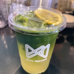 Matcha  Lemon honey  soda