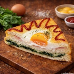 คล็อกมูสทรัฟเฟิลผักโขม (Croque Mousse Truffle Spinach)