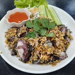 หมึกกระตอย ทอดกระเทียม