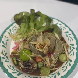 ตำกุ้งสด