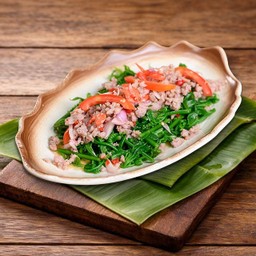 ยำผักกูด ( Spicy Pako Fern Salad )