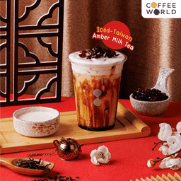 ไต้หวัน แอมเบอร์ มิลค์ที เย็น 16 oz.