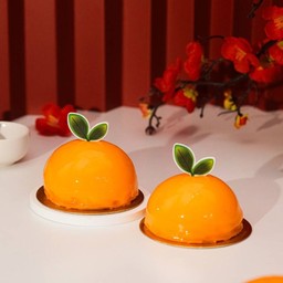 มูสเค้กส้มมงคล 2 ชิ้น