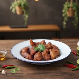 หมูทอดขีดละ ( กับข้าว )