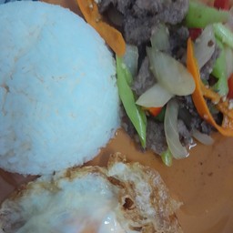 เก้ง_กวางผัดพริกอ่อน+ไข่ดาว