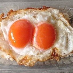 ข้าวไข่ดาวคู่ (ไข่เป็ด)