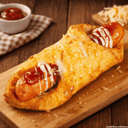 คล็อคมูสไส้กรอกไก่ (Chicken Sausage Croque Monsieur)