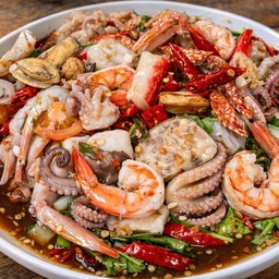 ยำปลาร้าทะเลรวม