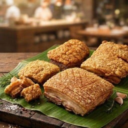 หางหมูทอด&หมูกรอบตลาดโกสุม ดอนเมือง