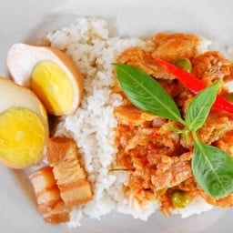 ข้าวราดแกง 2 อย่าง(เลือกกับข้าวจากเมนูได้เลยค่ะ)