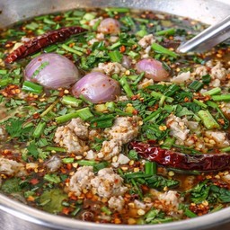 ต้มแซ่บหมูสับ ชาม