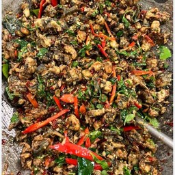 กบคั่วใบยี่หร่า