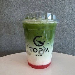 มัทฉะฝรั่งชมพูลาเต้