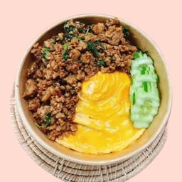 ข้าวไข่ข้นกระเพรา ประชาอุทิศ76(ร้านน้องมีนากินแซ่บ)