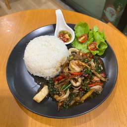 ข้าวราดผัดฉ่าทะเท