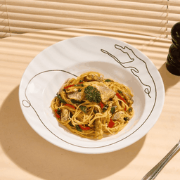 สปาเกตตีผัดปลาสลิด