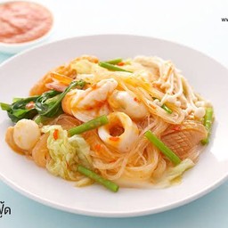 สุกี้แห้งแบบลวก