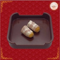 เบคอนพันไส้กรอก 2 ชิ้น