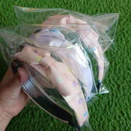 คาดผมพลาสติก ลายจุดหวานๆ3ชิ้น (สต้อก1)