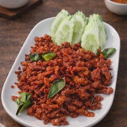 เนื้อเค็มทอด กับข้าว