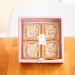 ทาร์ตสับปะรด แมว กล่องสี่ชิ้น