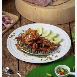 เนื้อเค็มคั่วพริก (กับข้าว)