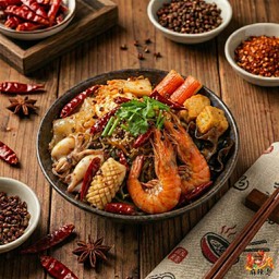 หมาล่าผัดแห้งทะเล (แนะนำ) ทอปปิ้ง7อย่าง ปรุงสำเร็จ