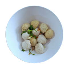 ลูกชิ้นปลาลวกและฮื่อก้วยจิ้มซีฟู้ด