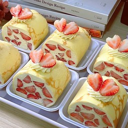 เครปสตรอว์เบอรี่สด