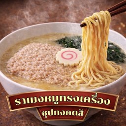 ราเมง หมูทรงเครื่อง ทงคตสึ (Tonkotsu Pork Ramen)