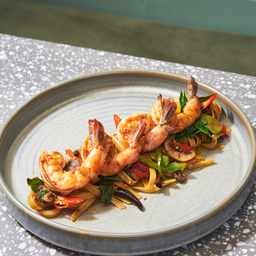 พาสต้าผัดขี้เมากุ้ง