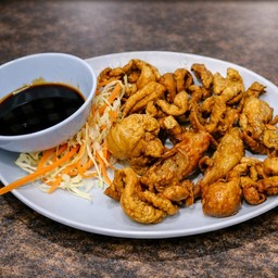 ไส้หมูพะโล้ทอด