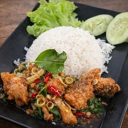 ข้าวปลาผัดตะไคร้