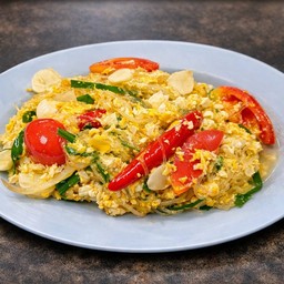 วุ้นเส้นผัดไข่