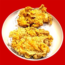 [อร่อยซ่ากับโค้ก] สะโพกไก่กรอบสองชิ้น +  โค้ก ออริจินัล (กระป๋อง)