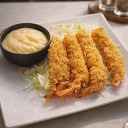 กุ้งทอด4ตัว