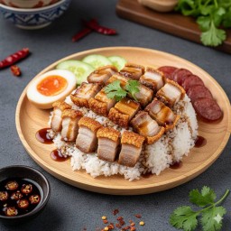 ข้าวหมูกรอบ